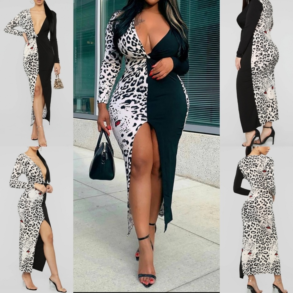 Leopard Print Dress - Picture 4 of 8